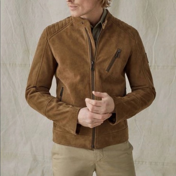 Belstaff Other - Belstaff Men’s Lamb Suede Racer Jacket IT48 (US M)